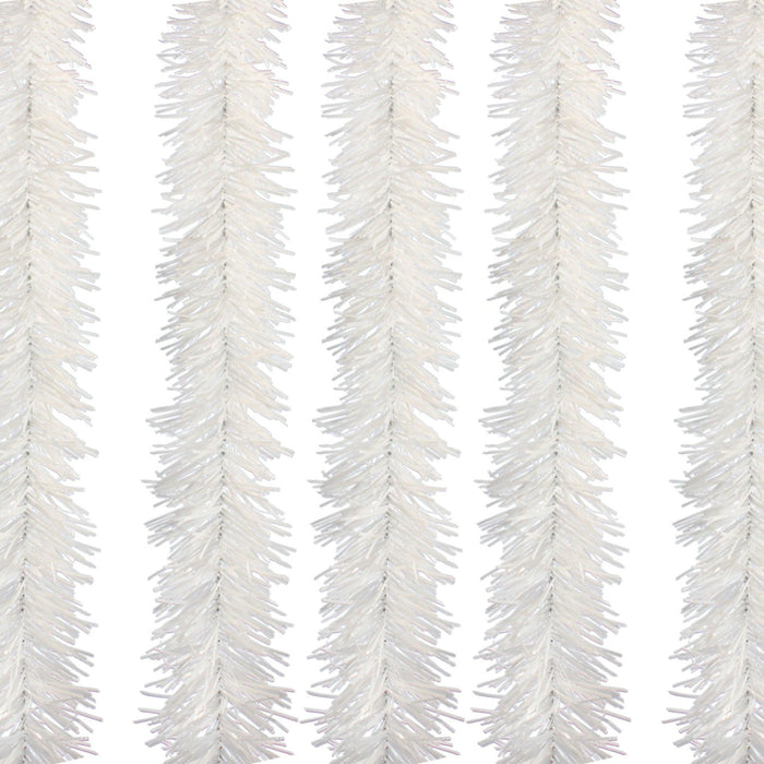 White Tinsel Garland