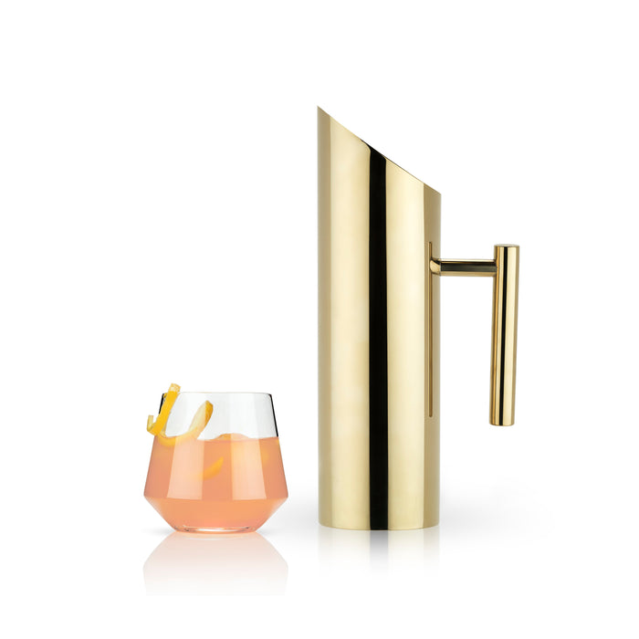 Modern Stainless Steel Pitcher in Gold