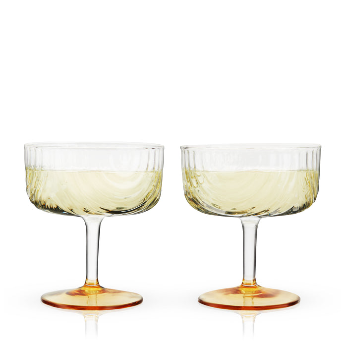 Gatsby Coupe Glasses Set of 2