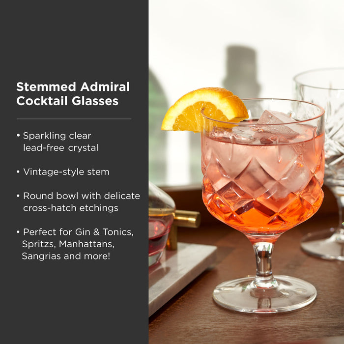 Stemmed Admiral Glasses