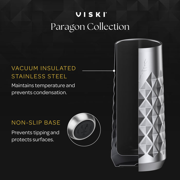 Paragon Stainless Steel Champagne Flute in Platinum