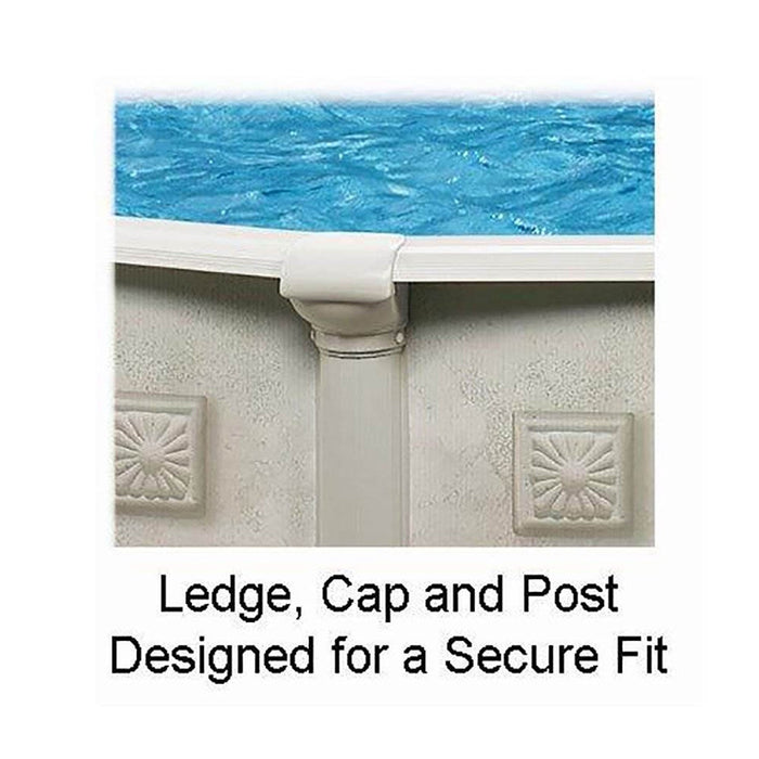 Aquarian Venetian 21' x 52" Above Ground Pool Kit with Liner, Skimmer, & Ladder