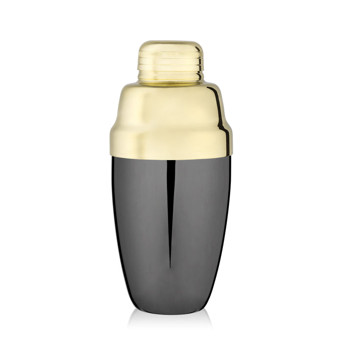 Heavyweight Cocktail Shaker in Black & Gold