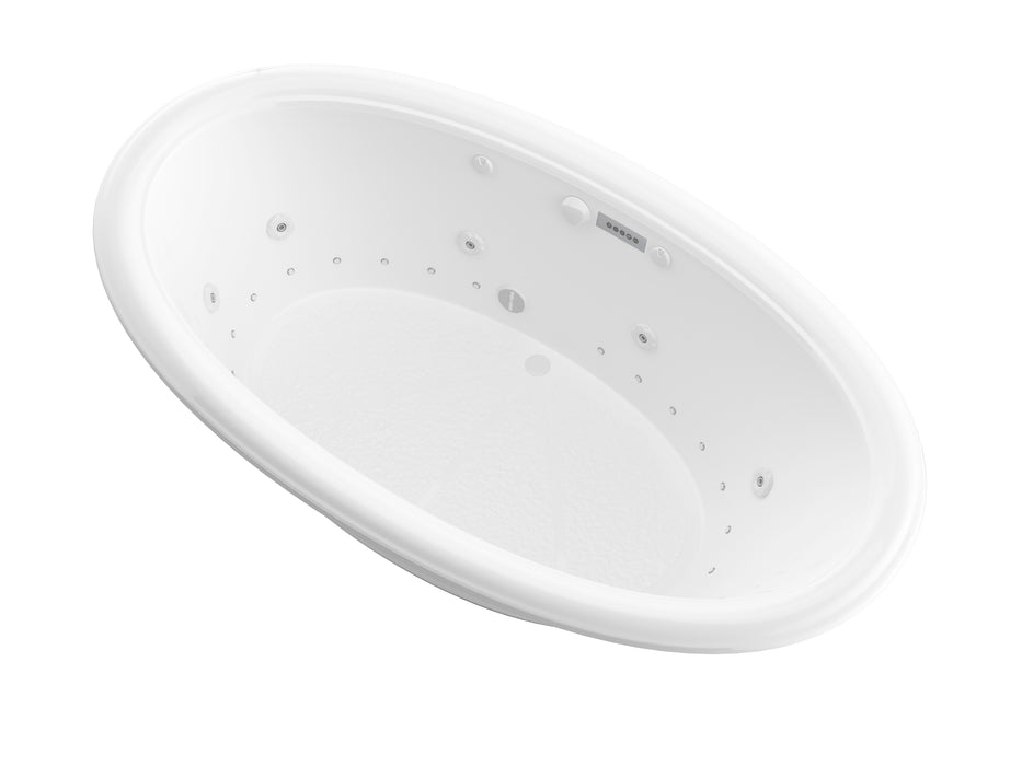 Atlantis Whirlpools Petite  Deluxe Series 44 x 78in. Air and Whirlpool Jetted Bathtub in White