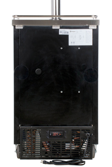 24" Wide Kombucha Single Tap Black Commercial Kegerator