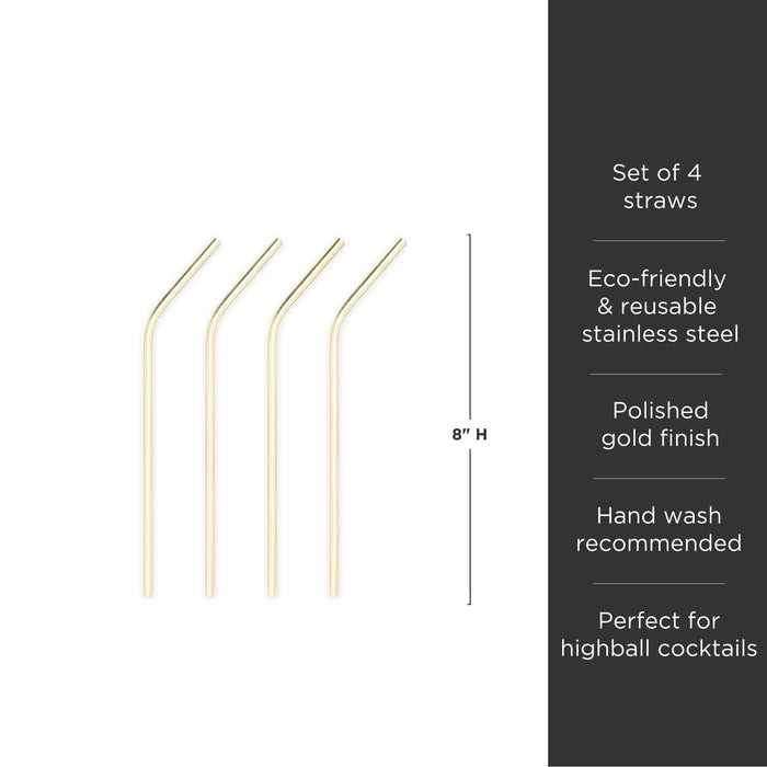 Belmont Cocktail Straws Set of 4