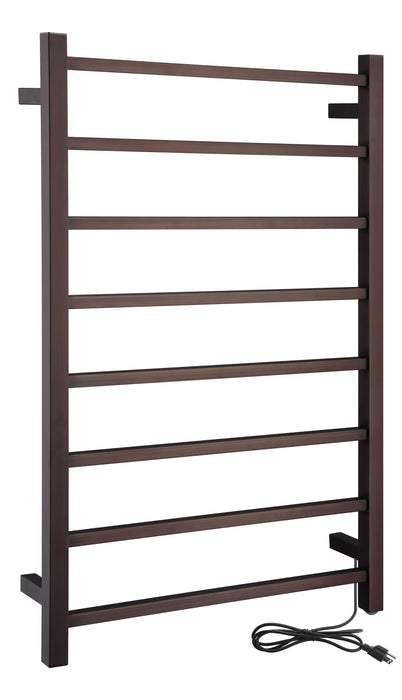 Bell 8-Bar Stainless Steel Wall Mounted Towel Warmer in Oil Rubbed Bronze