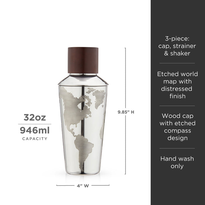 Globe Cocktail Shaker