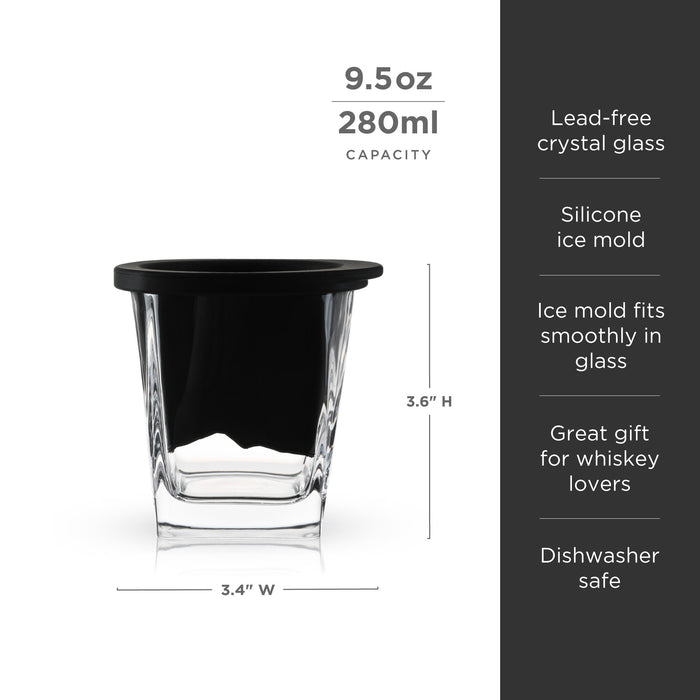 Mountain Ice Mold with Glass Set