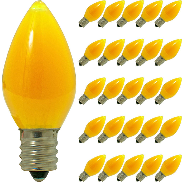 Yellow Solid LED Light Bulbs