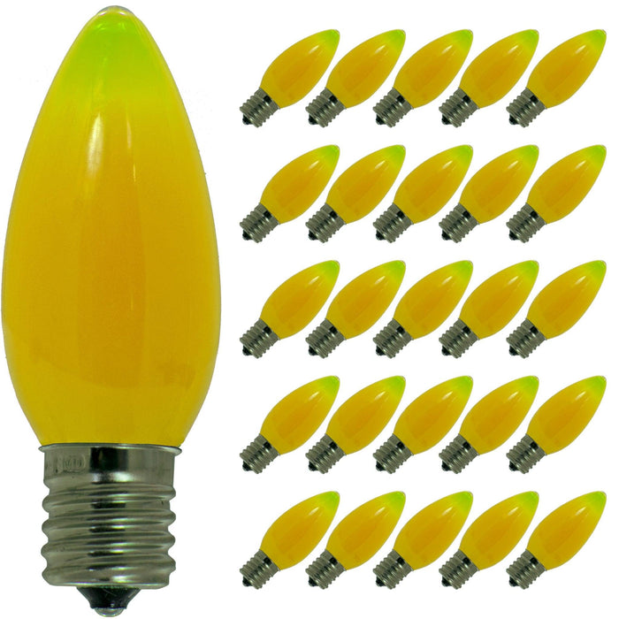 Yellow Solid LED Light Bulbs