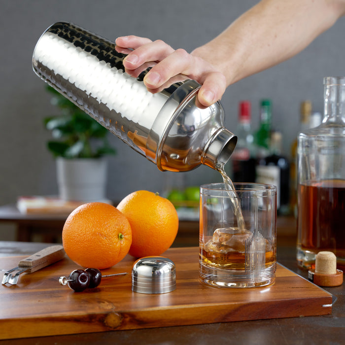 Irving Stainless Steel Hammered Cocktail Shaker