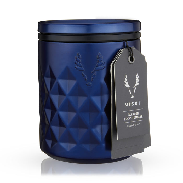 Paragon Stainless Steel Rocks Tumbler in Electric Blue