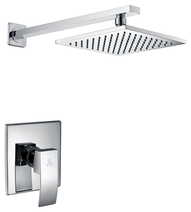 Viace Series 1-Spray 8 in. Fixed Showerhead in Polished Chrome