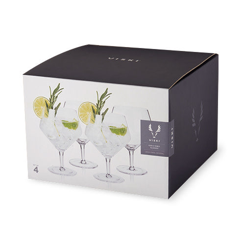 Raye Angled Crystal Gin & Tonic Glasses