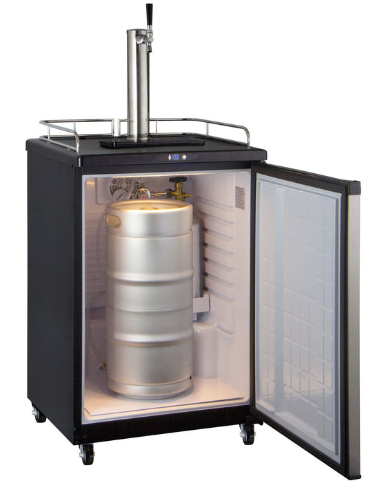 24" Wide Kombucha Single Tap Stainless Steel Commercial Kegerator