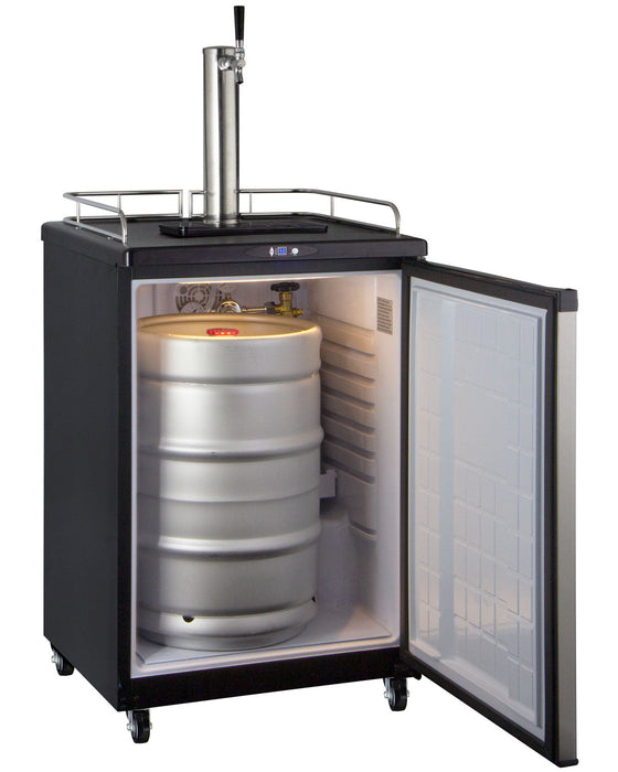 24" Wide Kombucha Single Tap Stainless Steel Commercial Kegerator