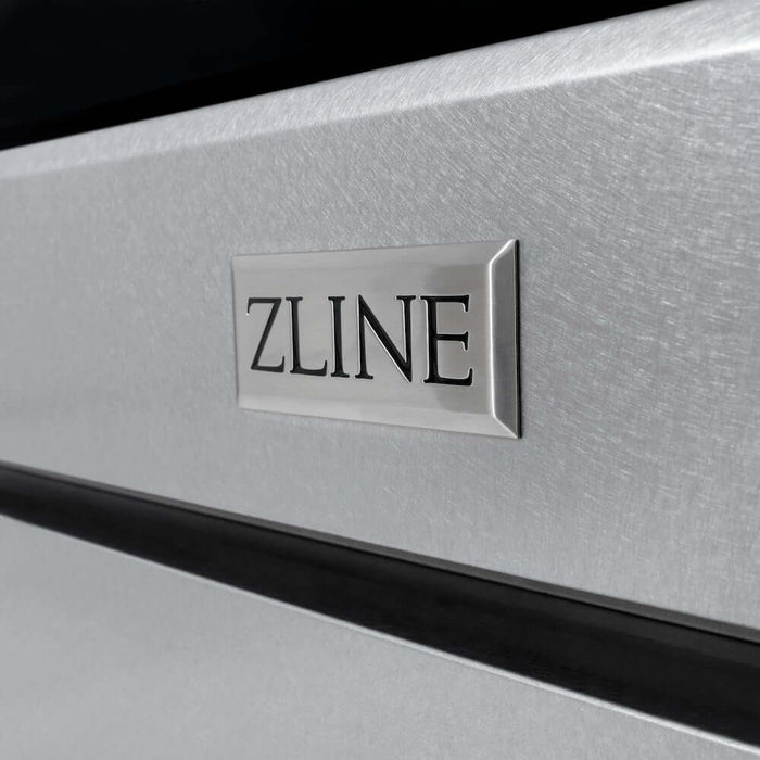 ZLINE Autograph Edition 36 in. 5.2 cu. ft. Paramount Gas Range with 6 Burner Cooktop and Convection Gas Oven in DuraSnow® Stainless Steel and Polished Gold Accents (SGRSZ-36-G)