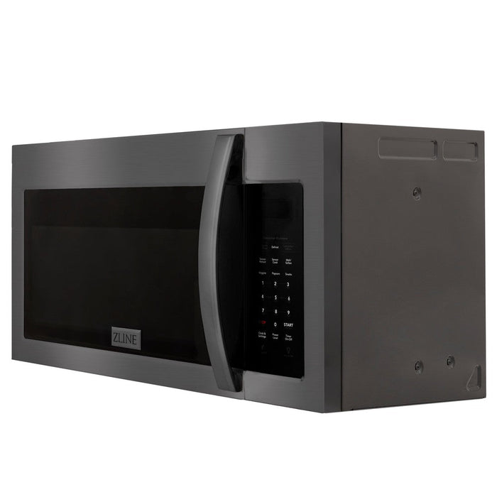 ZLINE 30 in. Recirculating Over the Range Convection Microwave Oven with Charcoal Filters in Black Stainless Steel (MWO-OTRCF-30-BS)