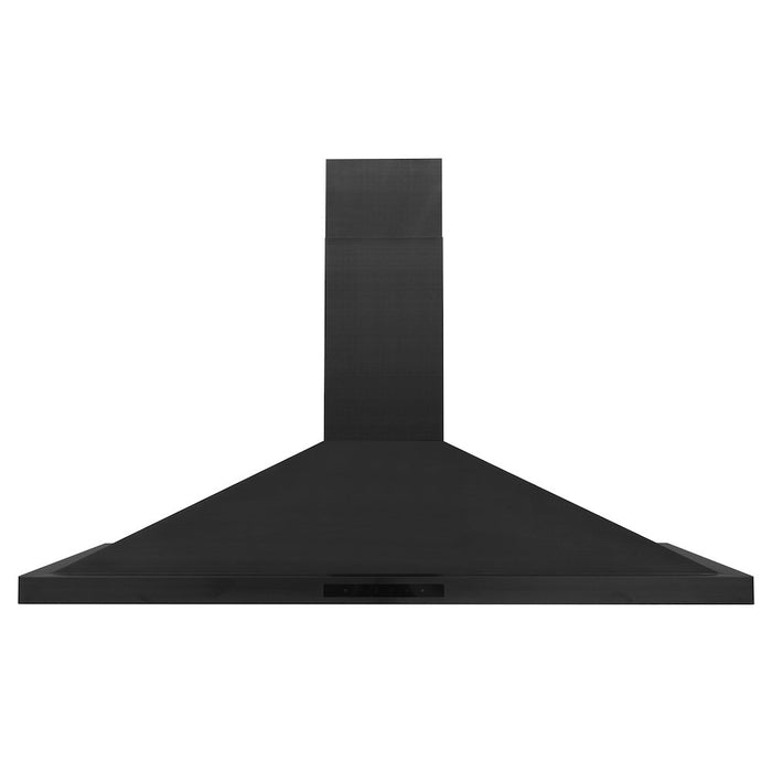 ZLINE Kitchen Package with 48 in. Black Stainless Steel Rangetop and 48 in. Convertible Range Hood (2KP-RTBRH48)