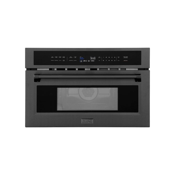 ZLINE 30 in. 1.6 cu ft. Black Stainless Steel Built-in Convection Microwave Oven (MWO-30-BS)