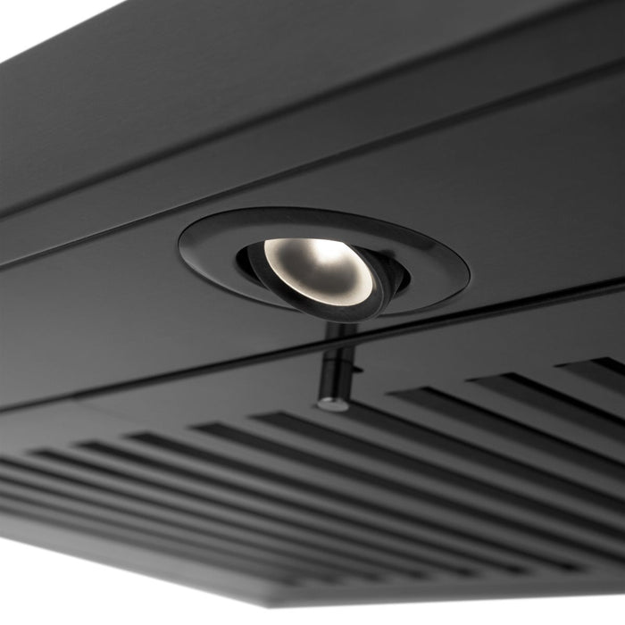 ZLINE 24 in. Convertible Vent Wall Mount Range Hood in Black Stainless Steel, BSKBN-24