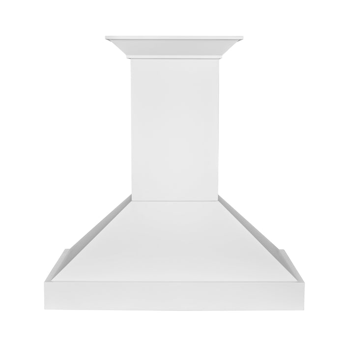 ZLINE 36 in. Wooden Wall Mount Range Hood in Smooth Bright White Finish (KBWW-36)