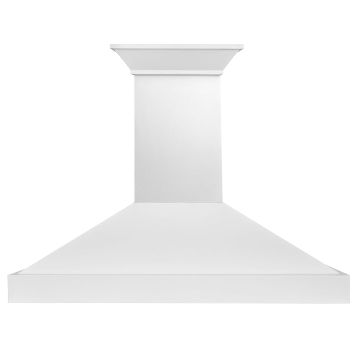 ZLINE 48 in. Wooden Wall Mount Range Hood in Smooth Bright White Finish (KBWW-48)