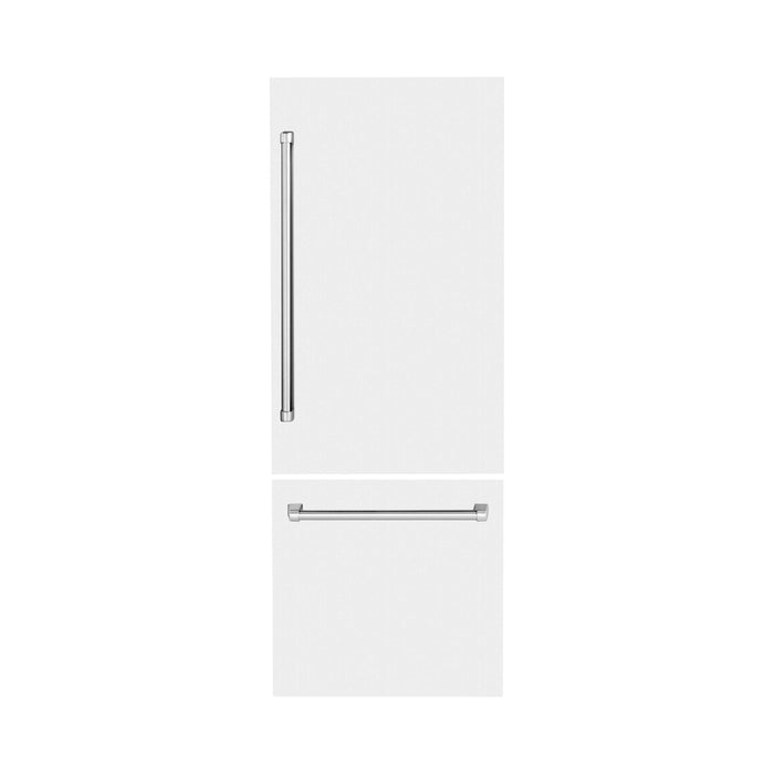 ZLINE 30 in.  Refrigerator Panels in White Matte for a 30 in.  Built-in Refrigerator (RPBIV-WM-30)