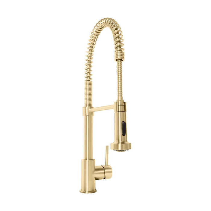 ZLINE Apollo Pull Down Spring Single Handle Kitchen Faucet in Champagne Bronze (APL-KF-CB)