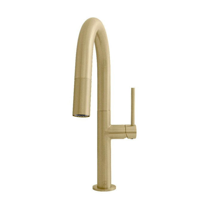 ZLINE Voltaire Pull Down Single Handle Kitchen Faucet in Champagne Bronze (VLT-KF-CB)