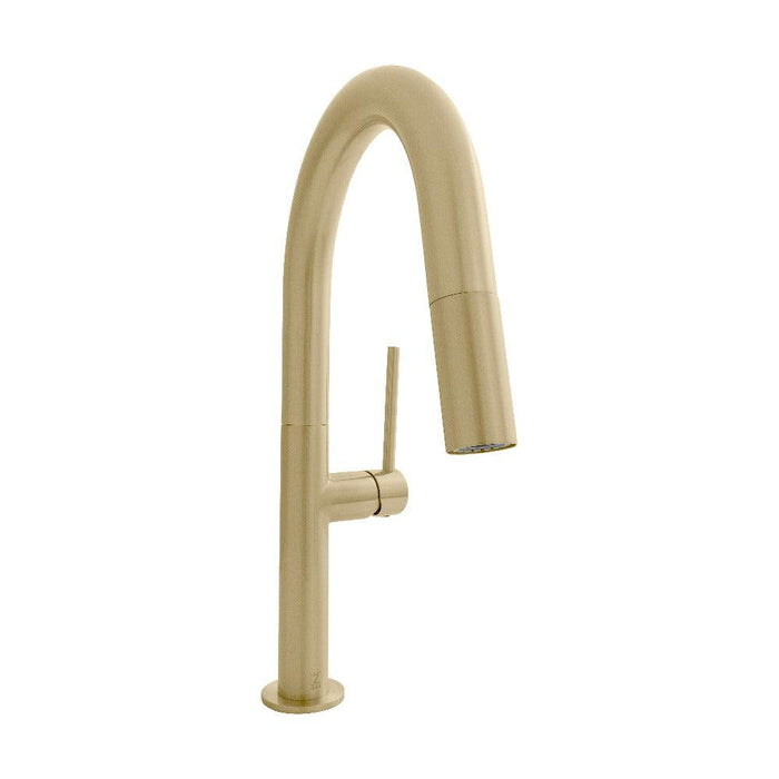 ZLINE Voltaire Pull Down Single Handle Kitchen Faucet in Champagne Bronze (VLT-KF-CB)