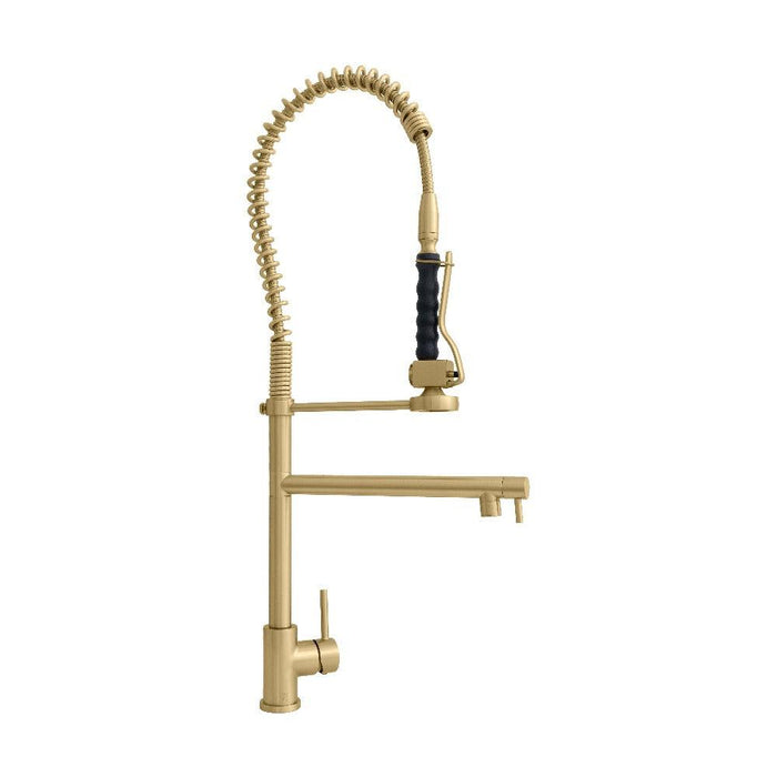 ZLINE Van Gogh Pull Down Spring Kitchen Faucet with Pot Filler in Champagne Bronze (VNG-KF-CB)