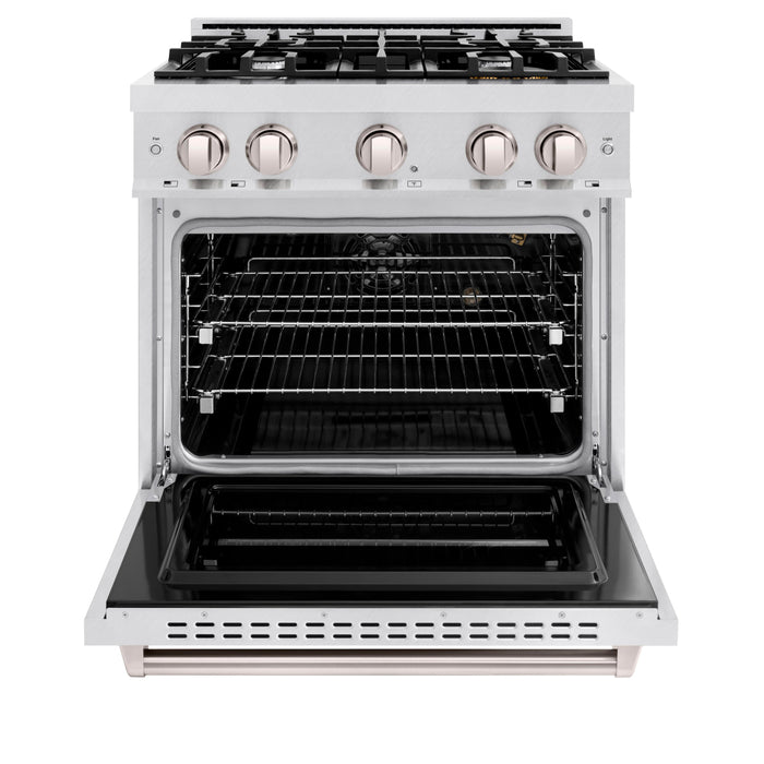 ZLINE 30" 4.2 cu. ft. Classic Gas Range with 4 Burners in DuraSnow® Stainless Steel, CGRS-30