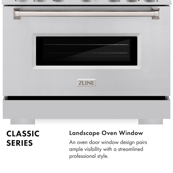 ZLINE 48 in. 6.7 cu. ft. Classic Double Oven Dual Fuel Range with 8 Burner Gas Cooktop in Stainless Steel (CDR48)