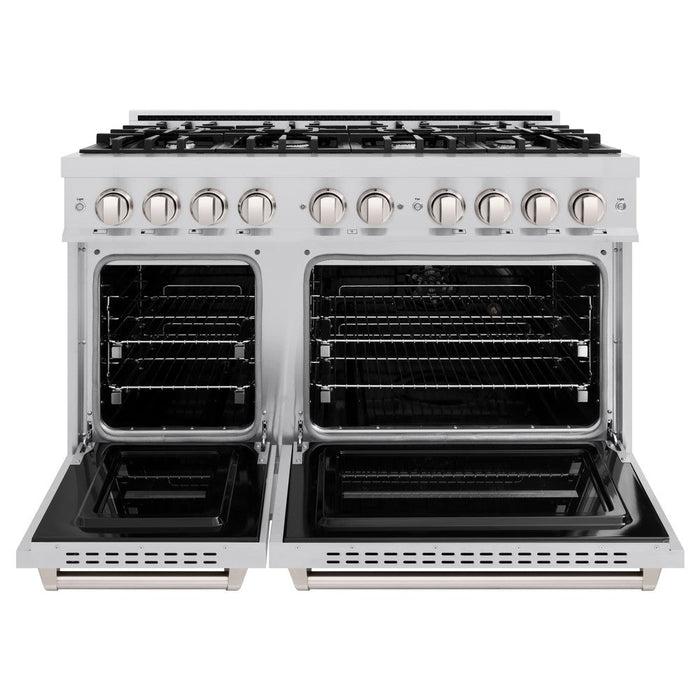 ZLINE 48" 6.7 cu. ft. Classic Double Oven Gas Range with 8 Burners in Stainless Steel, CGR48