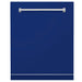 ZLINE 24 in. Monument Dishwasher Panel with Traditional Handle and Color Options (DPMT-24) Blue Gloss