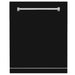 ZLINE 24 in. Monument Dishwasher Panel with Traditional Handle and Color Options (DPMT-24) Black Matte