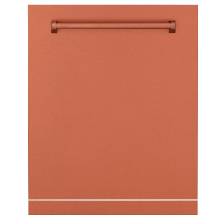 ZLINE 24 in. Monument Dishwasher Panel with Traditional Handle and Color Options (DPMT-24) Copper