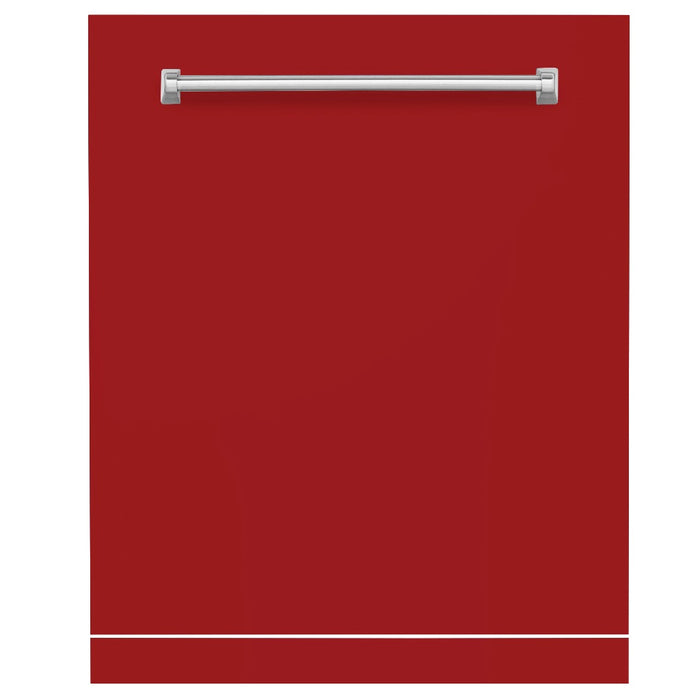 ZLINE 24 in. Monument Dishwasher Panel with Traditional Handle and Color Options (DPMT-24) Red Gloss