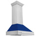 ZLINE 36 in. Fingerprint Resistant Stainless Steel Range Hood (8654SNX-36) Blue Gloss