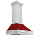 ZLINE 36 in. Fingerprint Resistant Stainless Steel Range Hood (8654SNX-36) Red Gloss