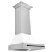 ZLINE Autograph Edition 30 in. Fingerprint Resistant Stainless Steel Range Hood with White Matte Shell and Accented Handle (8654SNZ-WM30) Matte Black