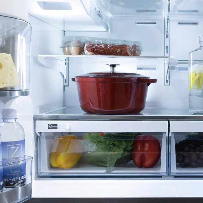 ZLINE 36" 21.6 cu. ft. French Door Refrigerator with Water and Ice Dispenser and Water Filter in Stainless Steel, RFM-W-WF-36