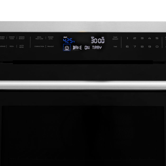 ZLINE 24 in. Stainless Steel Built-in Convection Microwave Oven with Speed and Sensor Cooking (MWO-24)