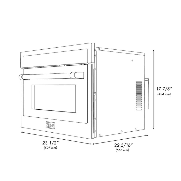 ZLINE 24 in. Built-in Convection Microwave Oven in Fingerprint Resistant Stainless Steel (MWO-24-SS)