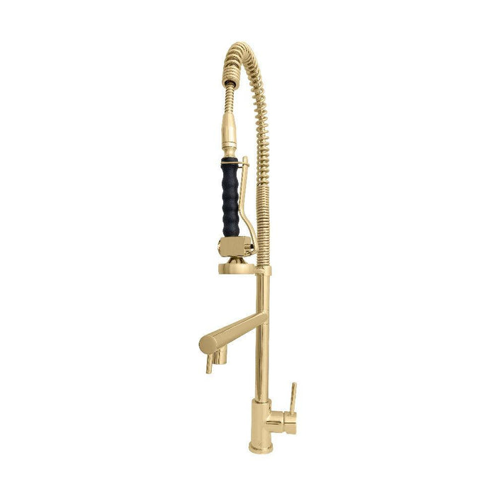 ZLINE Van Gogh Pull Down Spring Kitchen Faucet with Pot Filler in Polished Gold (VNG-KF-PG)