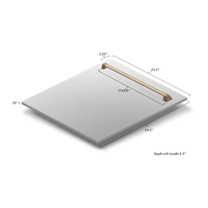 ZLINE Autograph Edition 24 in. Tallac Dishwasher Panel with Accent Handle (DPVZ-304-24)