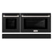 ZLINE Black Matte Range Door for SGR Models (SR-DR-BLM) front, oven closed.