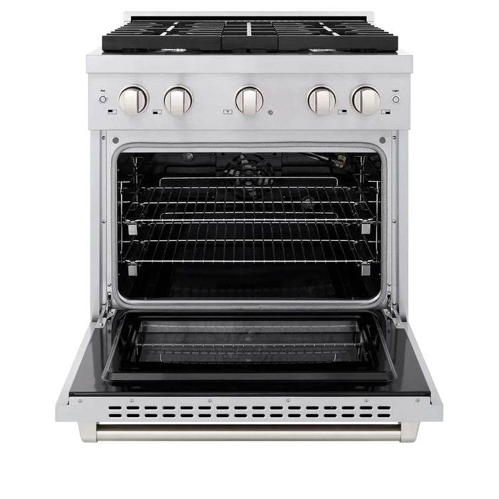 ZLINE Paramount 30" Gas Range with Convection Oven and 4 Burners in Stainless Steel, SGR30